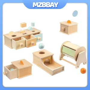 Montessori Wooden Multifunction Toys Box Children Puzzle Sensory Logic Thinking Game Box Toys Children Early Education Toys Gift - AliExpress